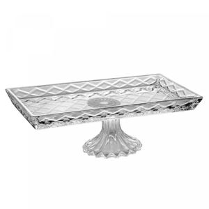 Travessa para Servir Deli Diamond com Pé em Cristal - Lyor