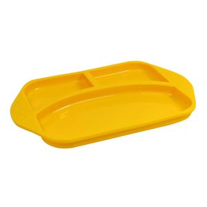 Prato de Silicone Com 3 Divisórias Sem Sucção Girafa Lola - Marcus & Marcus