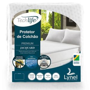 Protetor de Colchão Queen Malha Jacquard TechLife Impermeável - Lynel