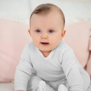 Conjunto Canelado Infantil Pequeno 2 Peças Body Longo e Calça - Hug