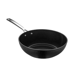 Panela Wok Gourmet Alumínio Forjado Efeito Martelado 28cm - Oxford
