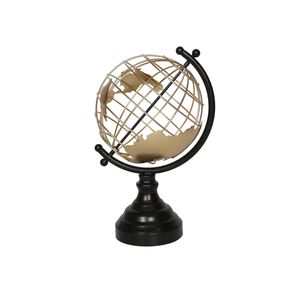 Globo Terrestre Decorativo Em Metal - Cross