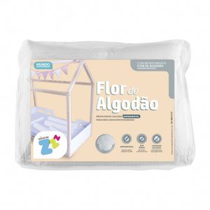 Protetor de Colchão Berço Infantil Flor de Algodão Impermeável - Fibrasca