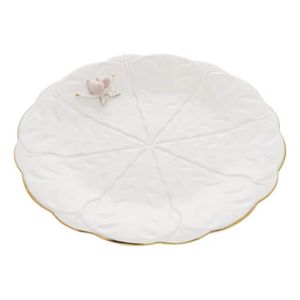 Prato Para Bolo Birds Em Porcelana 30cm - Wolff