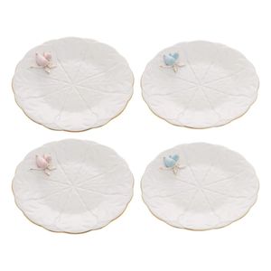 Jogo de Pratos Para Sobremesa 4 Peças Birds 20cm - Wolff