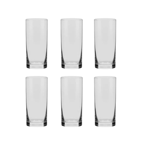 Jogo de Copos para Água 6 Peças 300ml de Cristal Flat Classic - Oxford