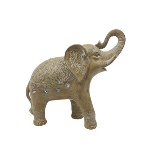 Escultura Decorativa Elefante Em Resina - BTC