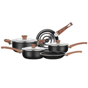 Jogo de Panelas Ceramic+ Black 5 Peças com Revestimento Cerâmico - MTA