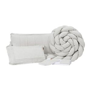 Kit Berço 6 Peças 100% Algodão Linho Slim - Batistela