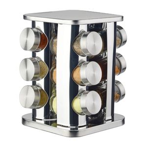 Jogo de Porta Condimentos 12 Peças 100ml Suporte Em Inox - Dynasty