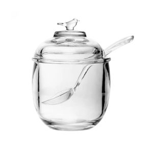 Açucareiro Com Colher e Tampa Bird 150ml Cristal Ecológico - Wolff