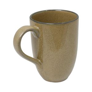 Caneca Em Cerâmica Flat Ocre 350ml - Oxford