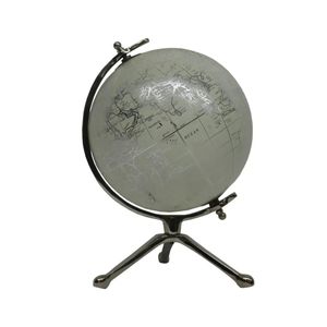 Globo Terrestre Decorativo de Metal 30cm - BTC