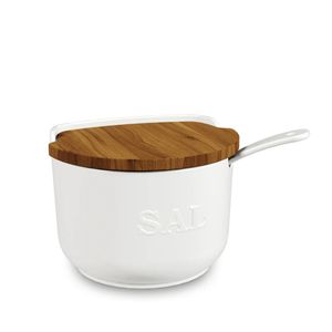 Saleiro de Cerâmica Gourmet Com Colher e Tampa 500g - Ceraflame