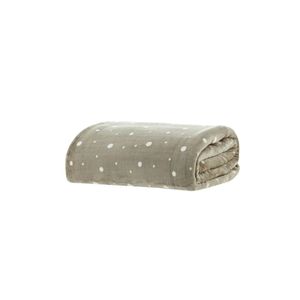 Cobertor Casal Blanket Vintage Poá 100% Microfibra de Poliéster - Kacyumara