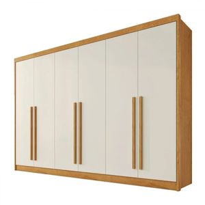 Guarda Roupa 6 Portas 4 Gavetas Alba Plus 100% MDF - Europa Móveis