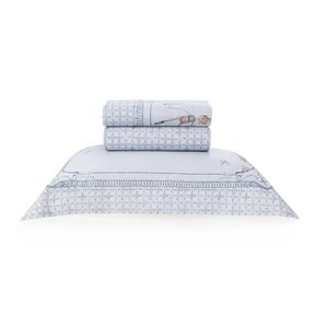 Jogo de Cama 3 Peças Infantil Pinocchio 100% Algodão - Trussardi