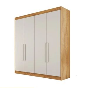 Guarda Roupa Nantes 4 Portas 3 Gavetas 13 Nichos 100% MDF - Europa Móveis