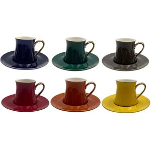 Jogo de Xícaras 12 Peças Gallet 200ml New Bone China Gallet - L'Hermitage