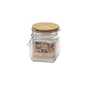 Pote Hermético 700ml Vidro Borosilicato Com Tampa de Bambu - Oxford