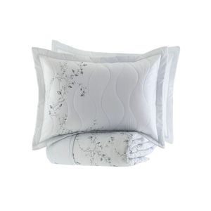 Cobreleito Queen 3 Peças 100% Algodão Egípcio Satinée Romy - Kacyumara